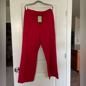 NWT Red Wide Leg Trousers